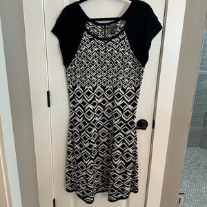TAYLOR Cap Sleeve Knit Dress 1X